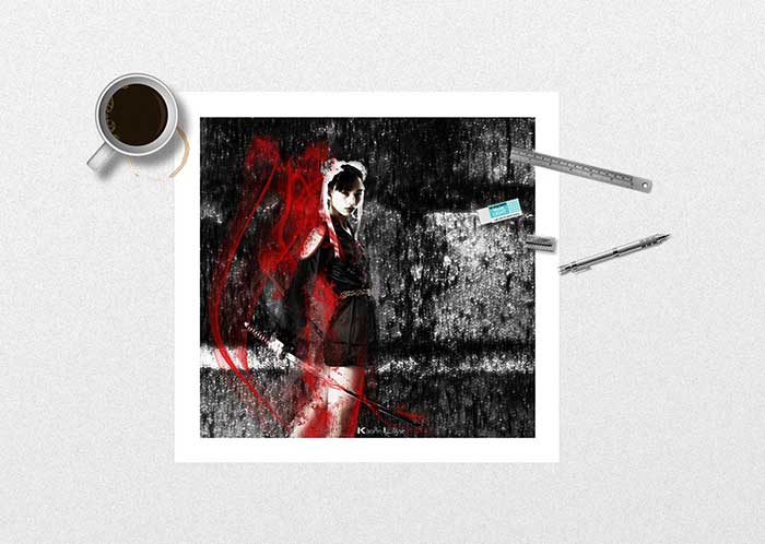 Chun Li, the girl with the red smoke saber