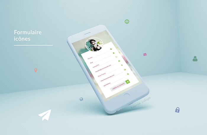 Formulaire icônes (version room)